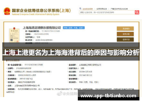 上海上港更名为上海海港背后的原因与影响分析