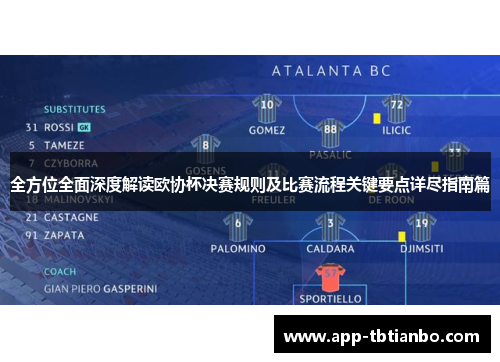 全方位全面深度解读欧协杯决赛规则及比赛流程关键要点详尽指南篇